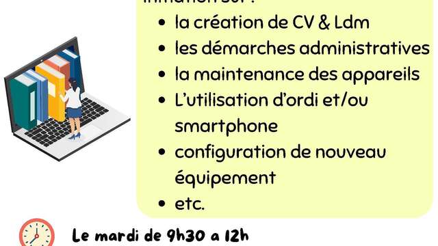 Accompagnement et initiation numérique à l'EVS le local de Prézégat