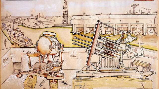 1945, sur le vif : un artiste reporter dans les ruines de Saint-Nazaire