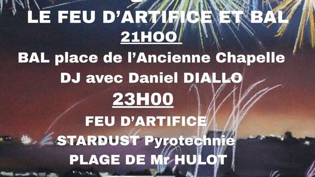 Feu d'artifice et bal