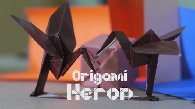 Atelier de création hérons en origami