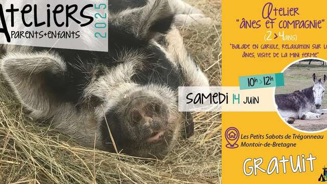 Atelier parents-enfants 2/4 ans, visite mini-ferme