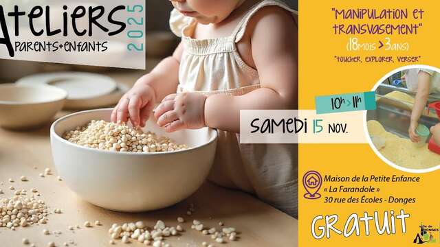 Atelier parents + enfants 0-3 ans