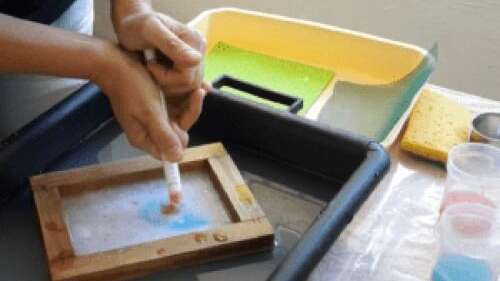 Atelier fabrication de papier