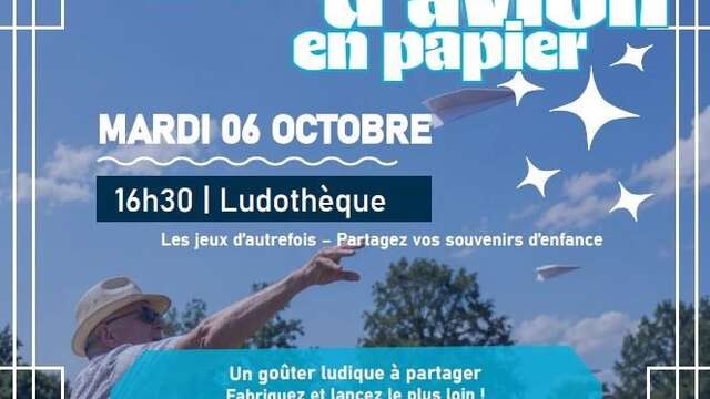 Semaine bleue : Tournoi lancer d'avion en papier