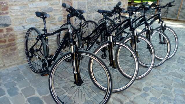 Des vélos à louer au Moulin Ferrières