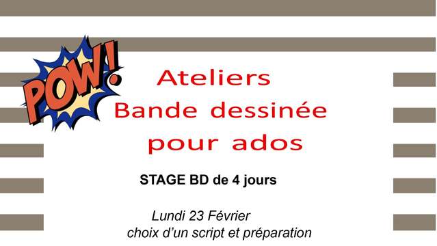 Ateliers Bande dessinée pour ados
