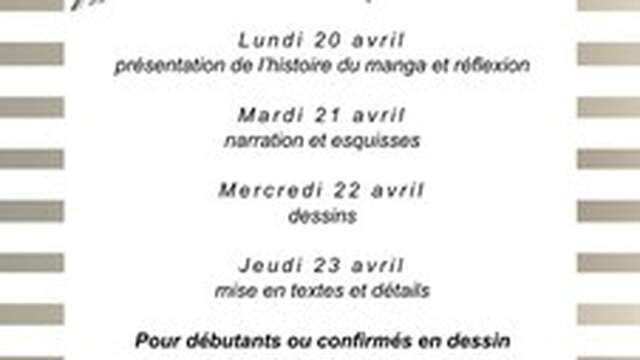 Ateliers Dessin Manga pour ados