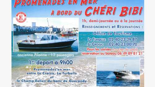 Balade en mer à bord du Chéri Bibi