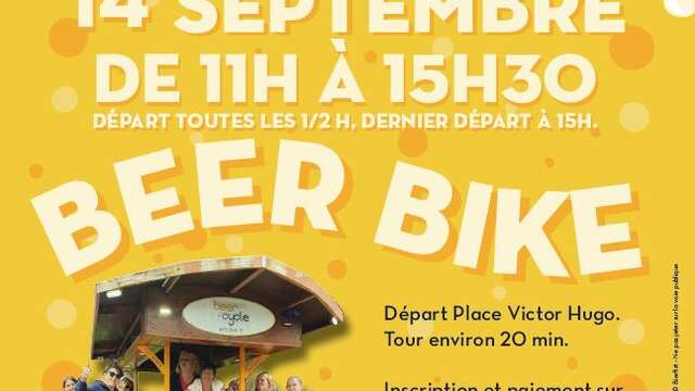 FÊTE DE LA BIÈRE | Animation Beer Bike en centre-ville de Saint-Omer
