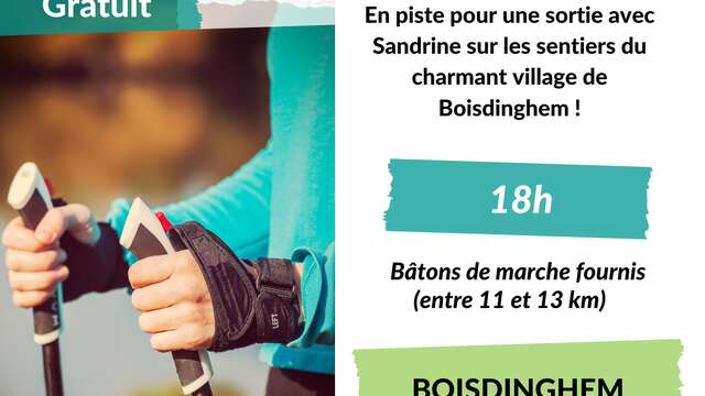 ANIMATION | Sortie marche nordique (11 à 13 km)