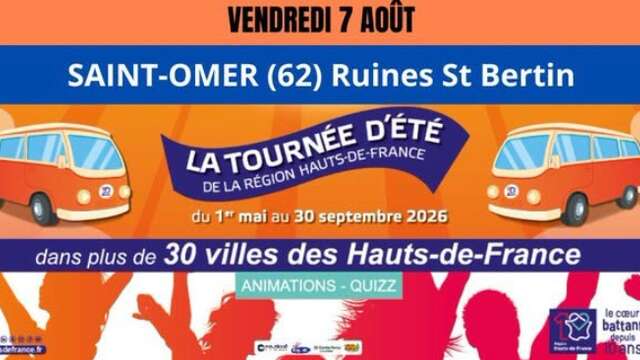 ANIMATION | "La Tourné d'été" des Hauts-de-France passe aux Ruines St-Bertin !