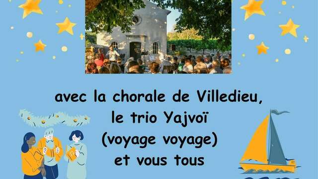 Concert de la chorale de Villedieu le Trio Yajvoï  "Voyage Voyage".