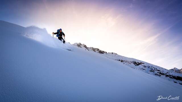 Sortie hors piste avec un guide de haute montagne