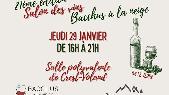 21ème Salon des Vins Bacchus à la Neige