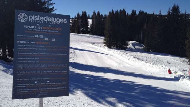 Sledging slope des Chavannes