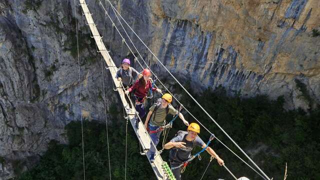 Via ferrata de La Grande Fistoire parcours sportif  - Vertikal Spirit