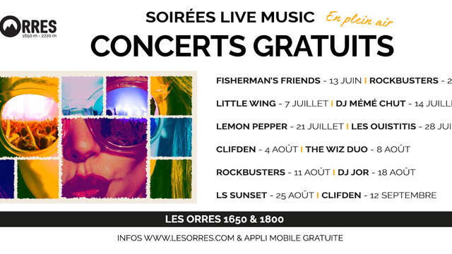 Concerts gratuits - Soirées live music