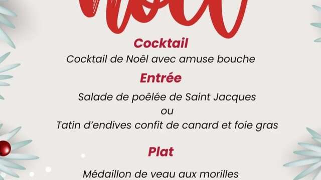 Repas de Noël au Restaurant Le Beau Soleil