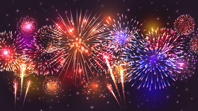 Feu d'artifice de Noël