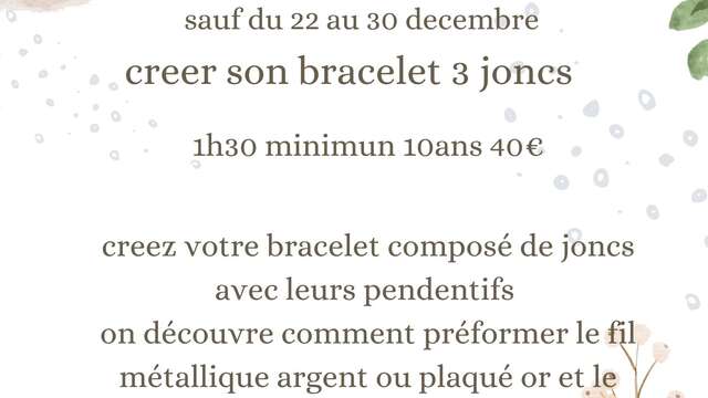 Création d'un bracelet en 3 joncs - Les ateliers Retro Nana