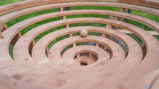 Roule ma boule - parcours de boule en bois