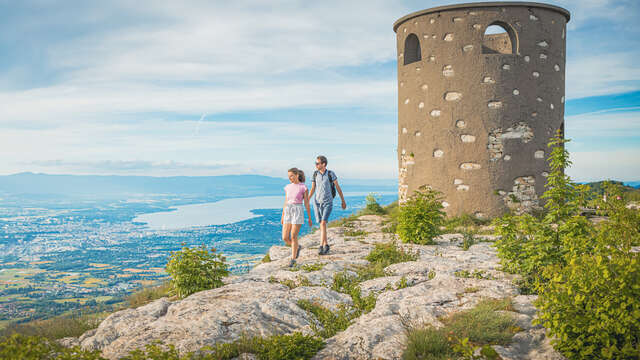 Rundwanderweg : "Le Grand Piton", der Gipfel des Mont Salève