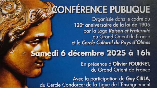 120 ans de laïcité – 120 ans de liberté