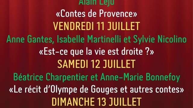 Festival des Planches - Conte : Le récit d'Olympe de Gouges et autres contes