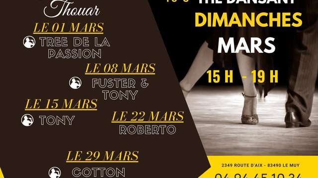 Thé dansant du dimanche au Thouar