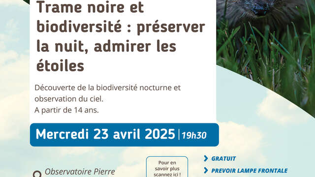 [Sortie nature] Trame noire et biodiversité : préserver la nuit, admirer les étoiles