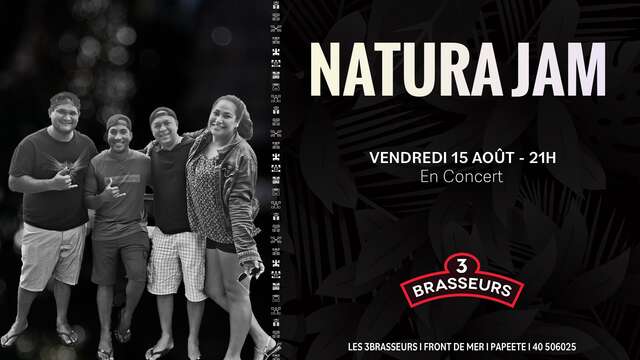 Natura Jam en concert - 3 Brasseurs Tahiti
