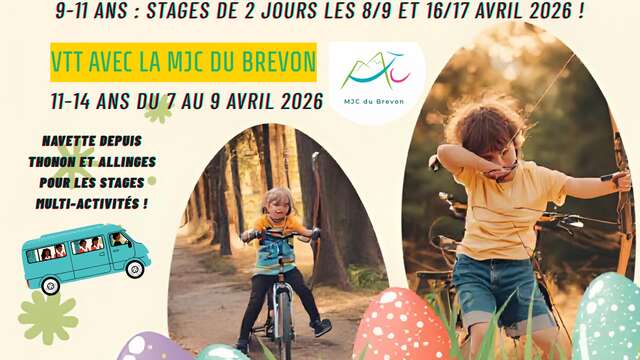 Stage multi-activités de 2 jours pour les 6/8 ans