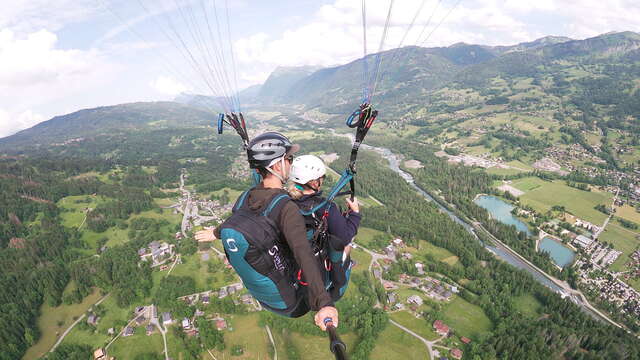 Vol Enfant en parapente biplace