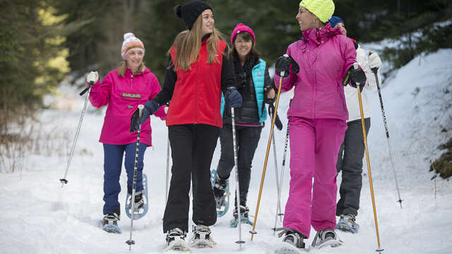 Sortie raquette en famille