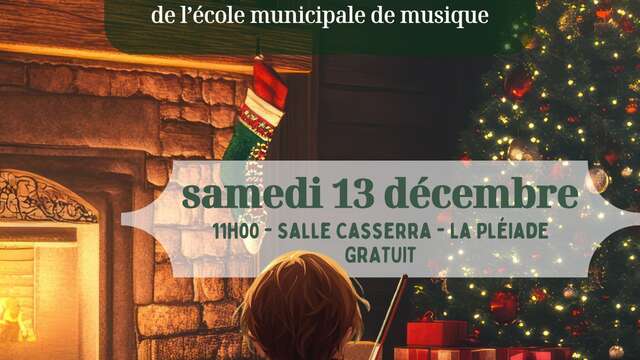 Concert de Noël de l'école municipale de musique
