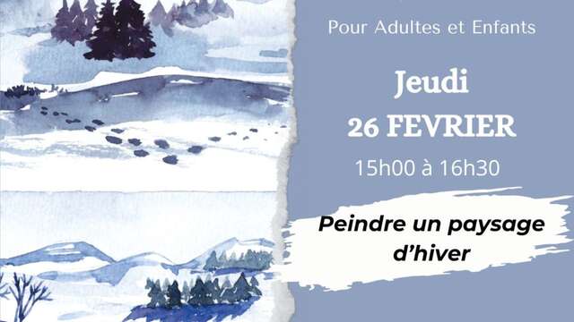 Atelier Aquarelle - Le paysage enneigé