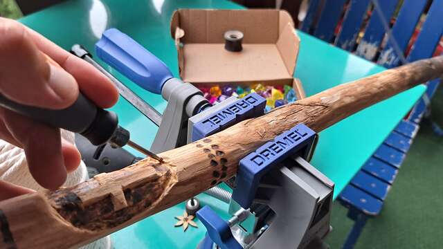 Personnalisation d'un bâton de marche