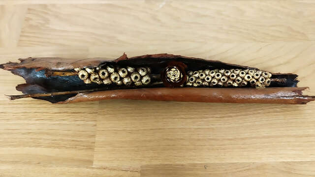 Créer un centre de table de Noël à la feuille d'or