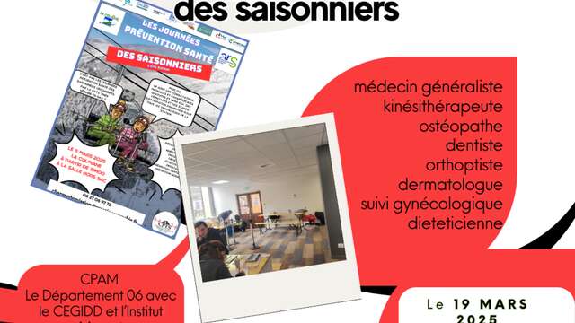 Les Journées Prévention Santé des Saisonniers