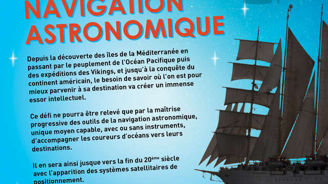Conférence "Positionnement au large en mer par moyens astronomiques"