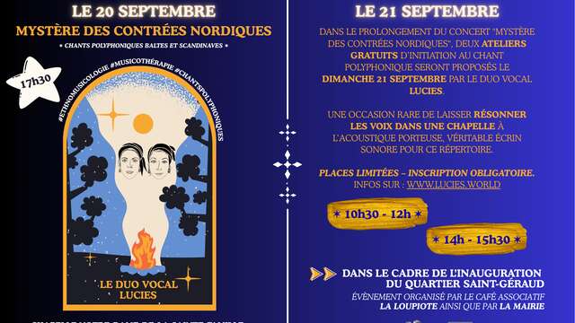 Ateliers de Chant par le duo vocal Lucies