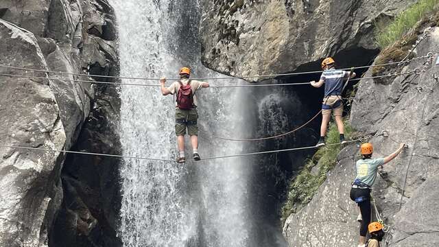 Via ferrata of the Bérard waterfalls