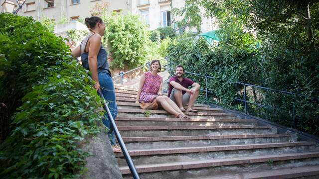 La montée du Crêt de Roc