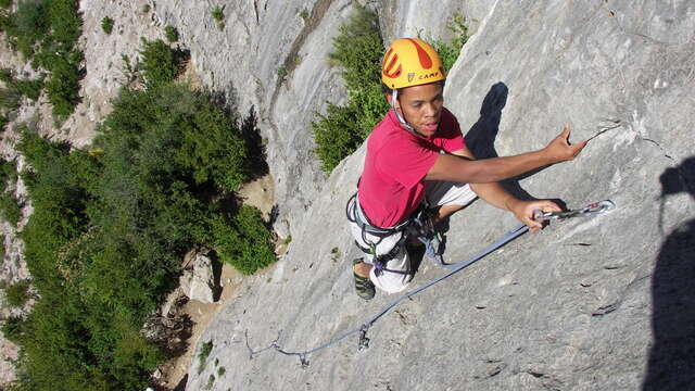 Escalade à Orpierre - Vertige sport