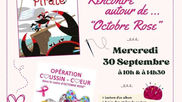 Opération' Coussin Coeur' - Octobre Rose
