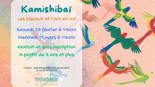 Lecture de Kamishibaï "Les oiseaux et l'arc-en-ciel"