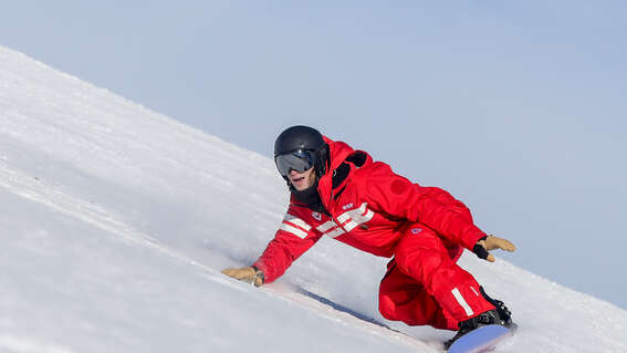 Snowboardlessen met het ESF in Le Collet