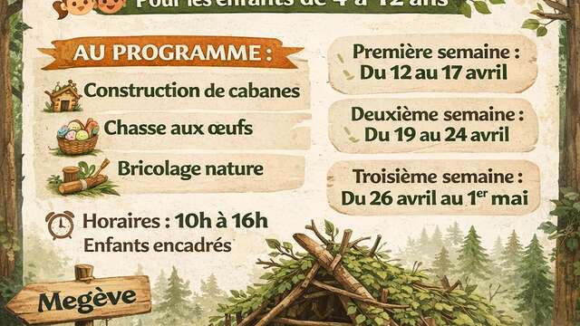 Stages Trappeurs enfants Pâques 4/13 ans