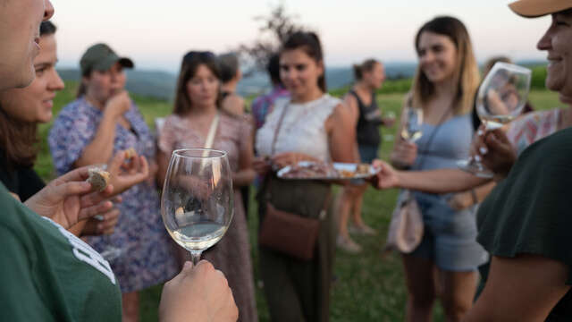 Apéro sunset dans les vignes (Domaine Bertrand)