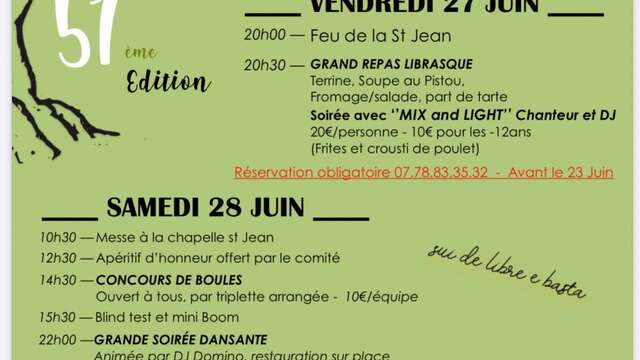Fête de la Saint Jean à Libre